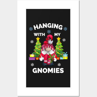 Hanging With Gnomies Gnome Christmas Tree Xmas Gift Posters and Art